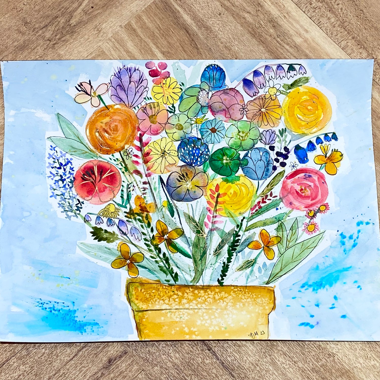 A Painting produced by a workshop attendee
