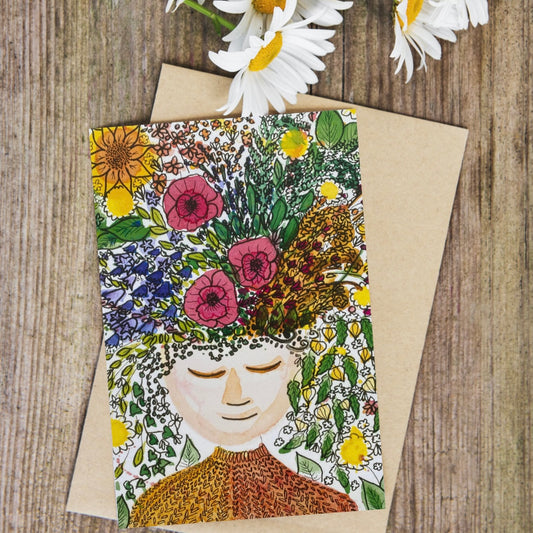 Dreaming of Flowers Card x5