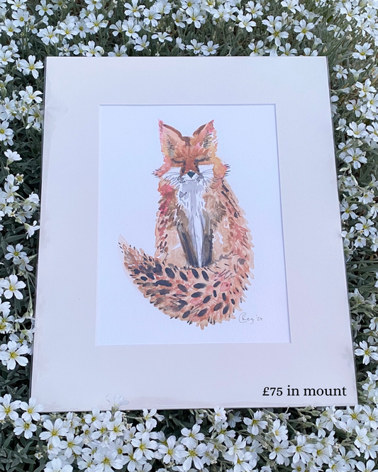 Original Slow Breaths Fox - in mount