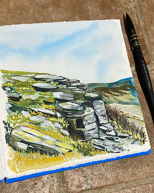 Beautiful Bamford Edge - in mount