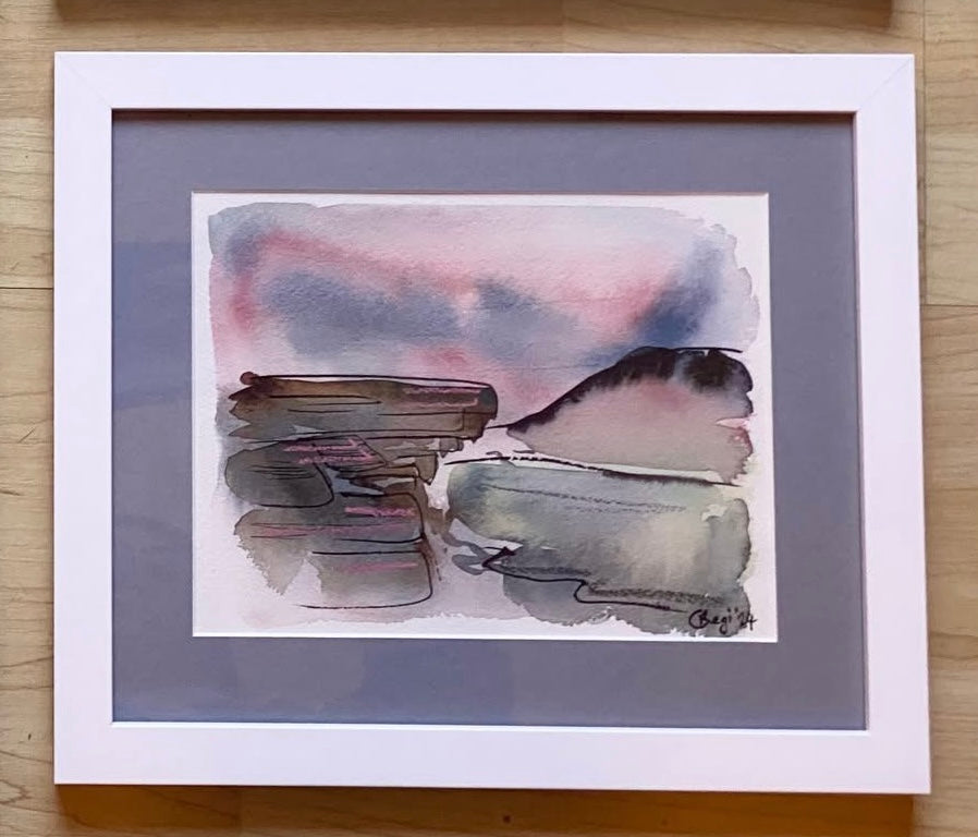 Original Rainy Bamford Edge Mixed Media - FRAMED