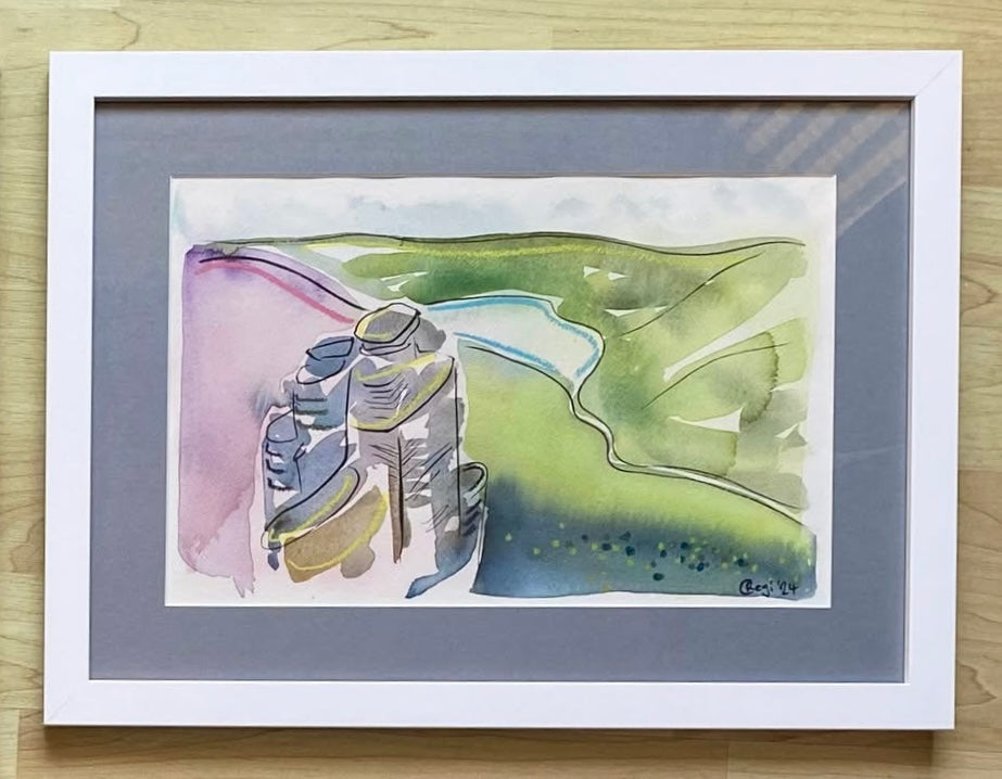 Original The Trinnacle Mixed Media - FRAMED
