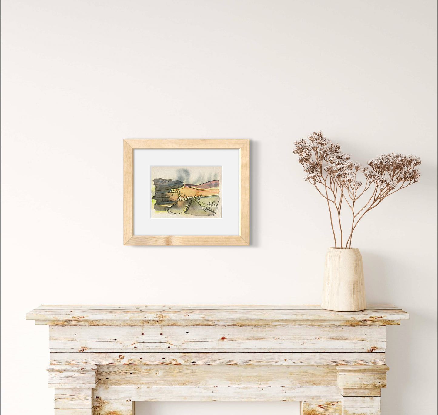 Original Bamford Edge Mixed Media - FRAMED