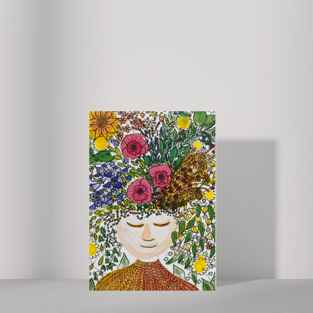 Dreaming of Flowers Card x5
