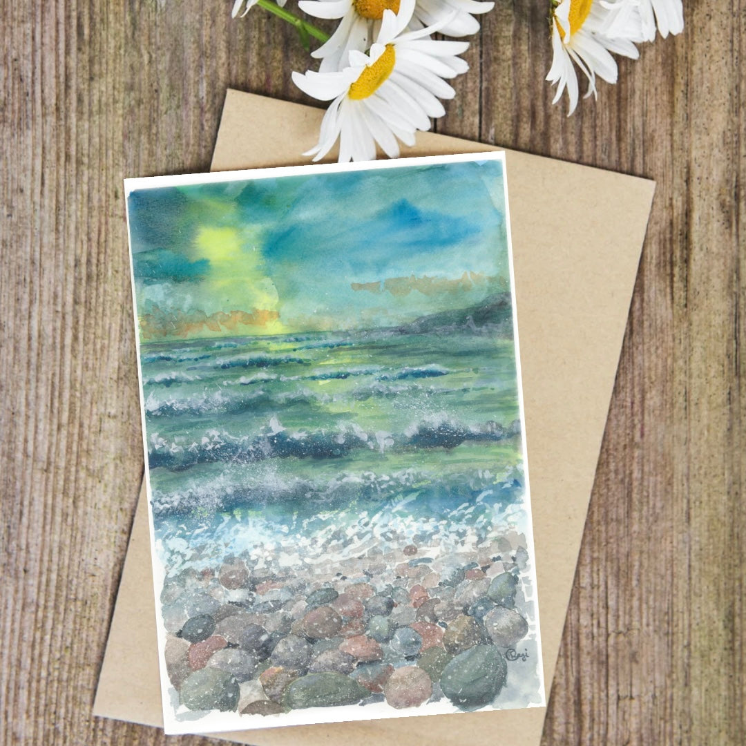 Splashy Pebbles Card x5