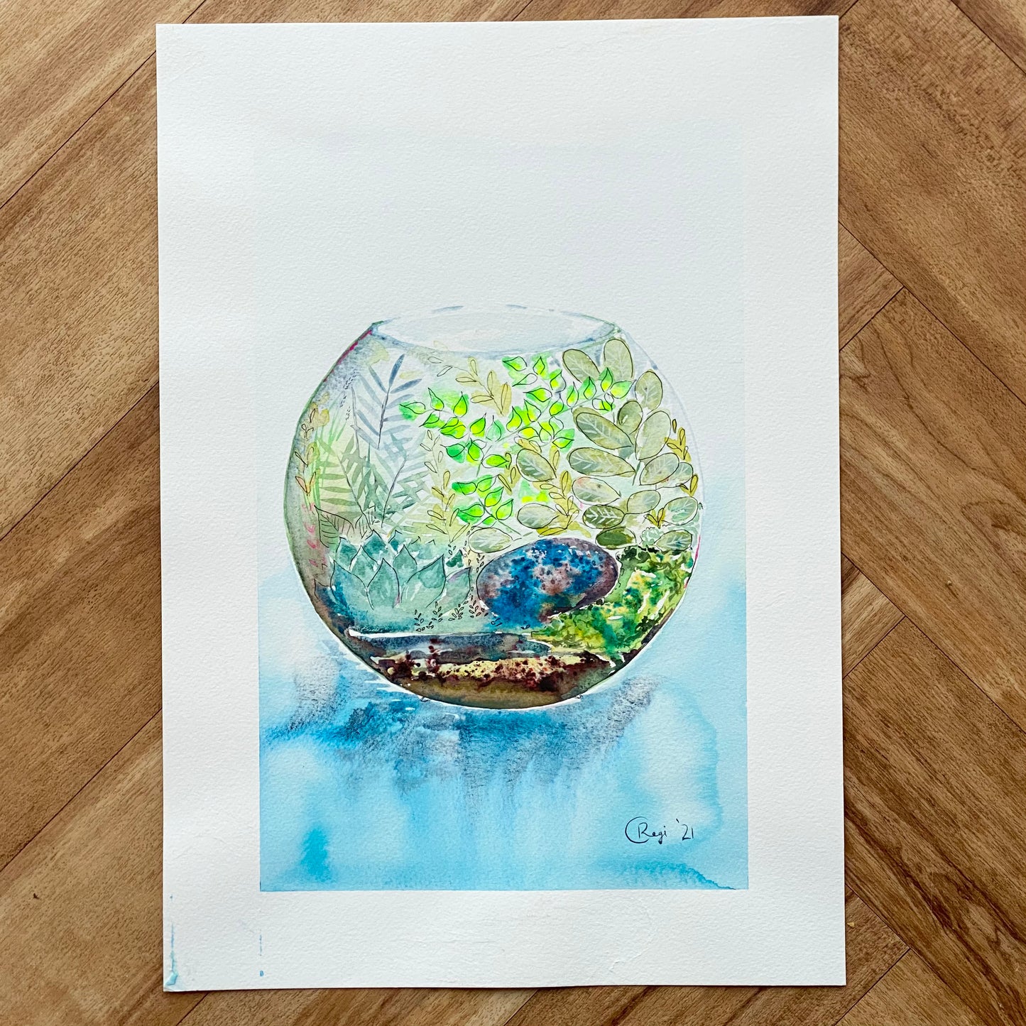 Original sketches and drafts - Terrarium