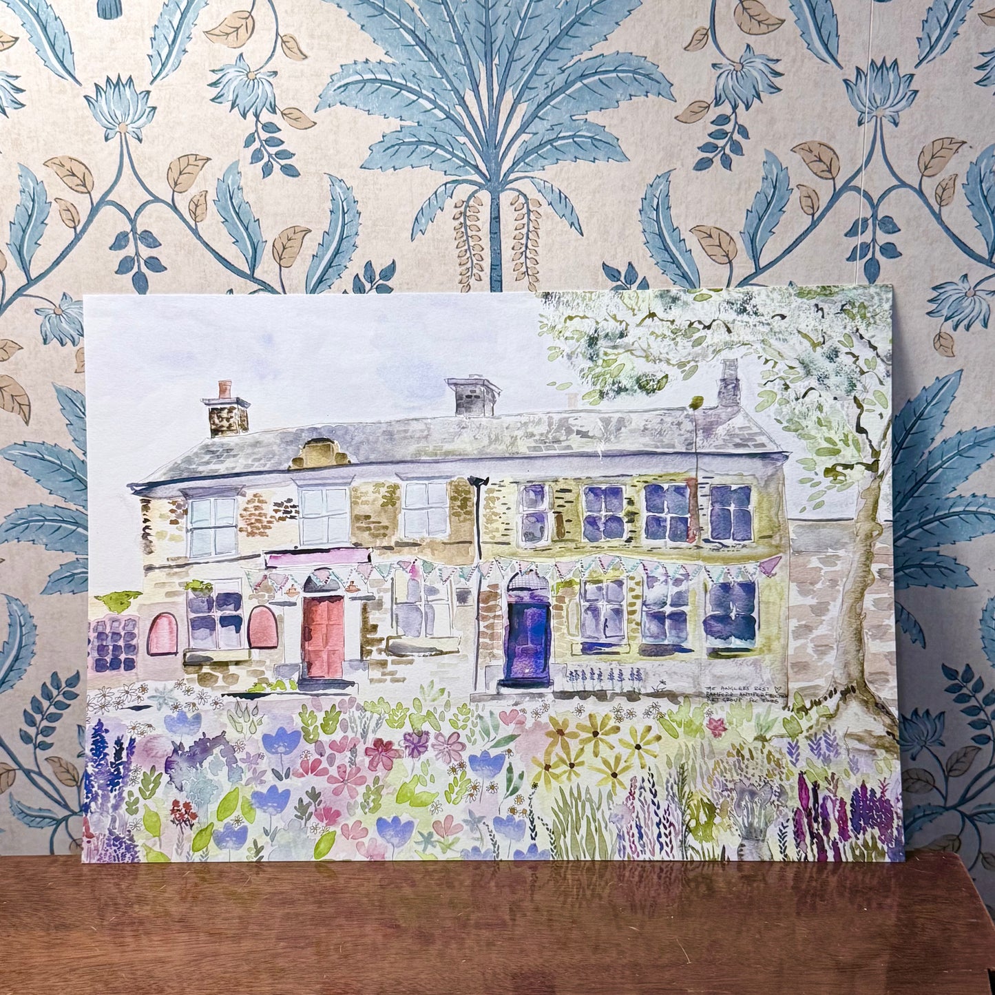 The Anglers Rest, Bamford - A4 Fine Art Bamboo Print