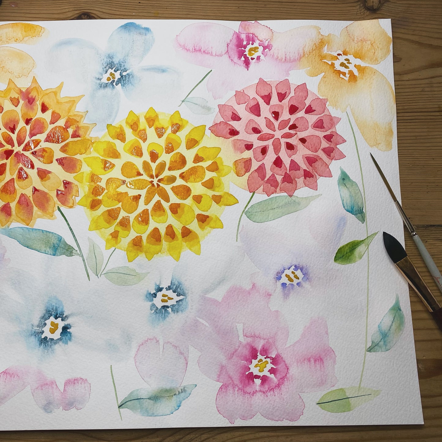 Dahlias Tutorial (Pre-Recorded)