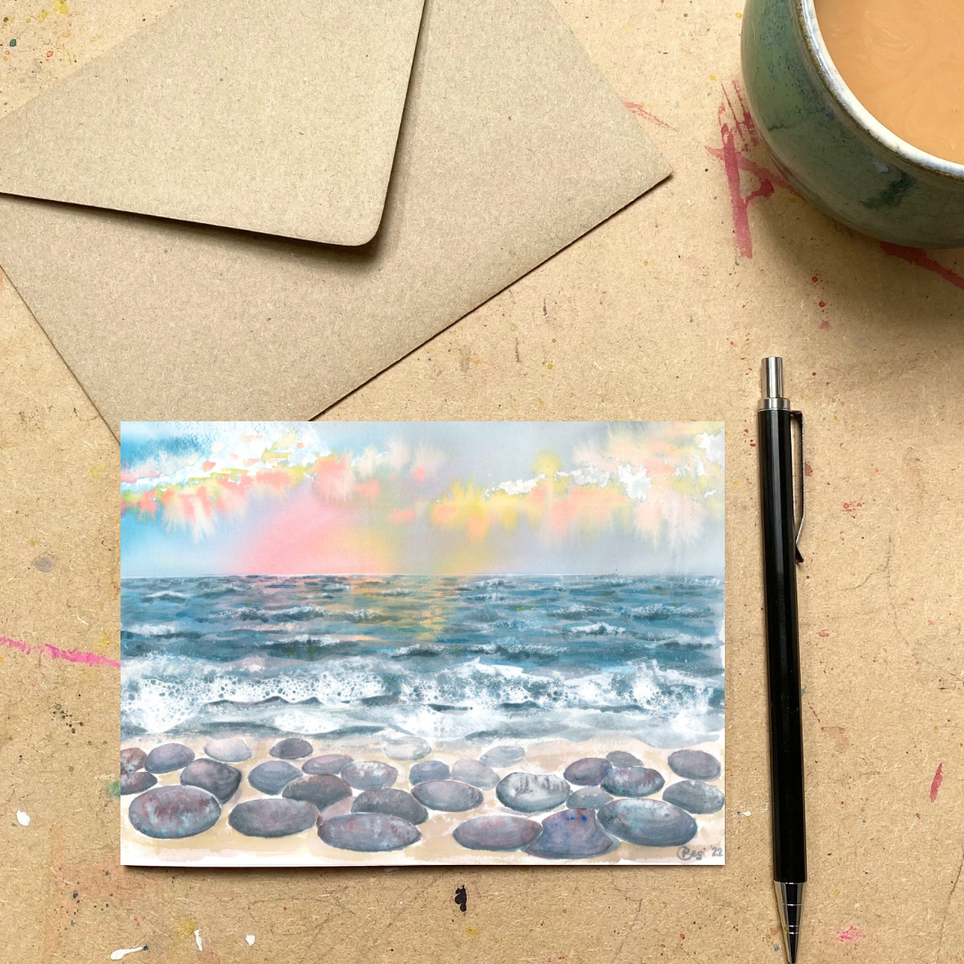 Neon Dawn Card x5