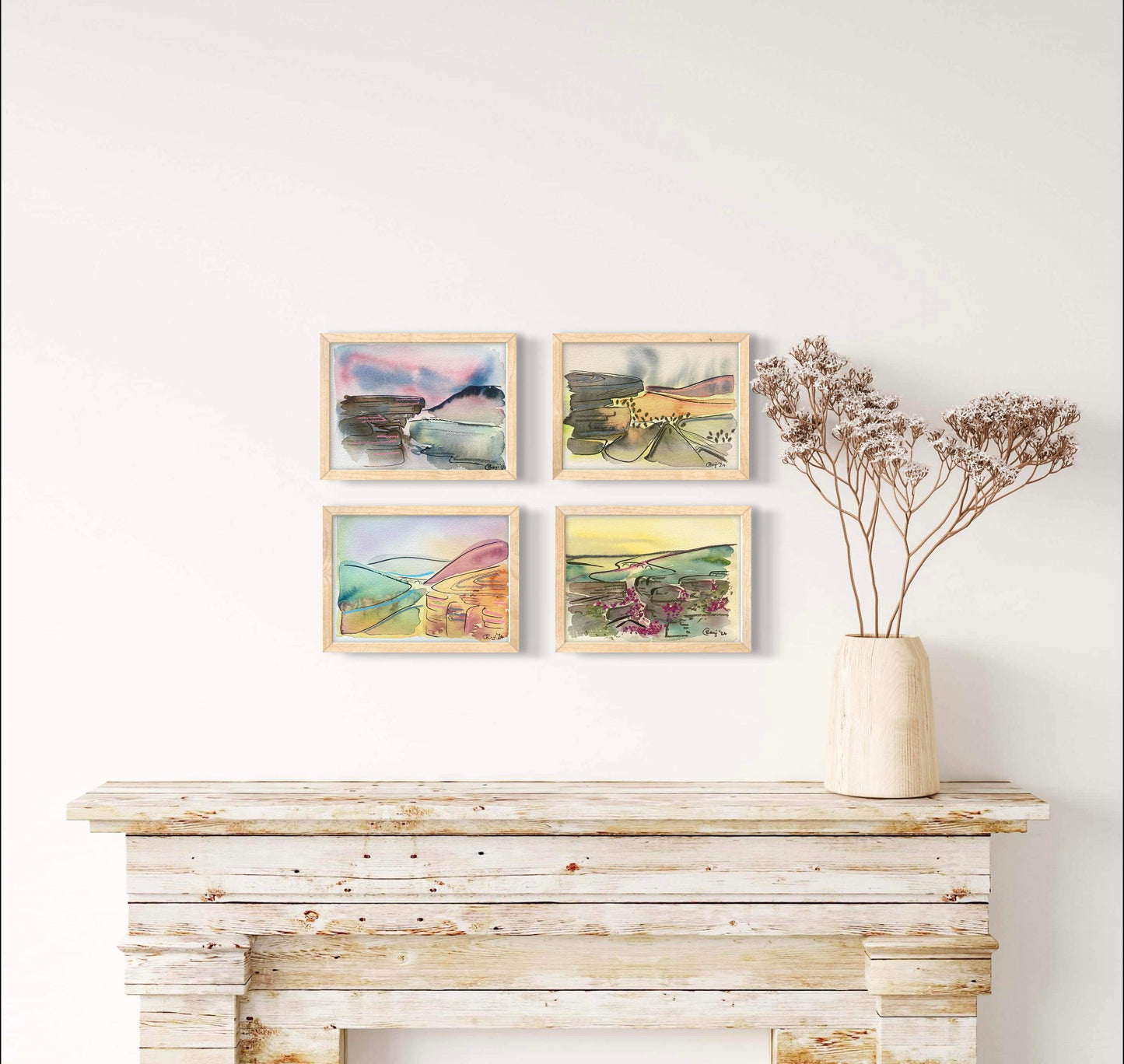 Original Derwent Edge Mixed Media - FRAMED