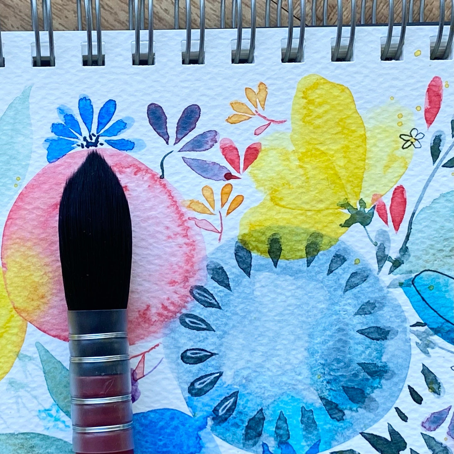 Hardback watercolour sketchbook - A4 spiral bound