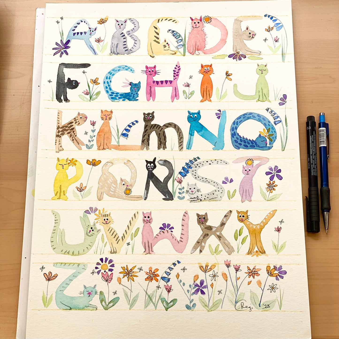 Cat Alphabet - half day workshop - CUSTOM