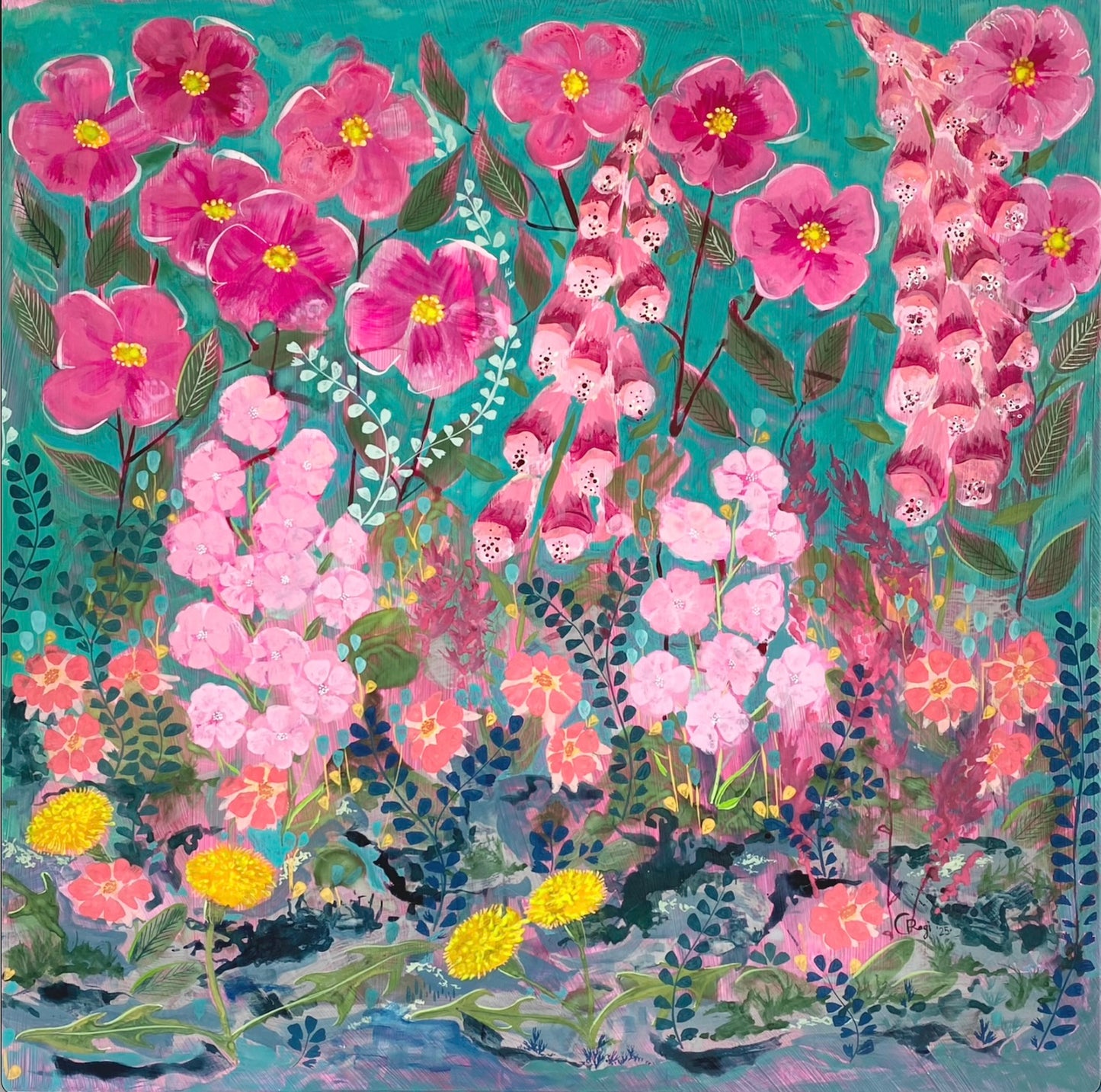 Messy can be Colourful Square Print