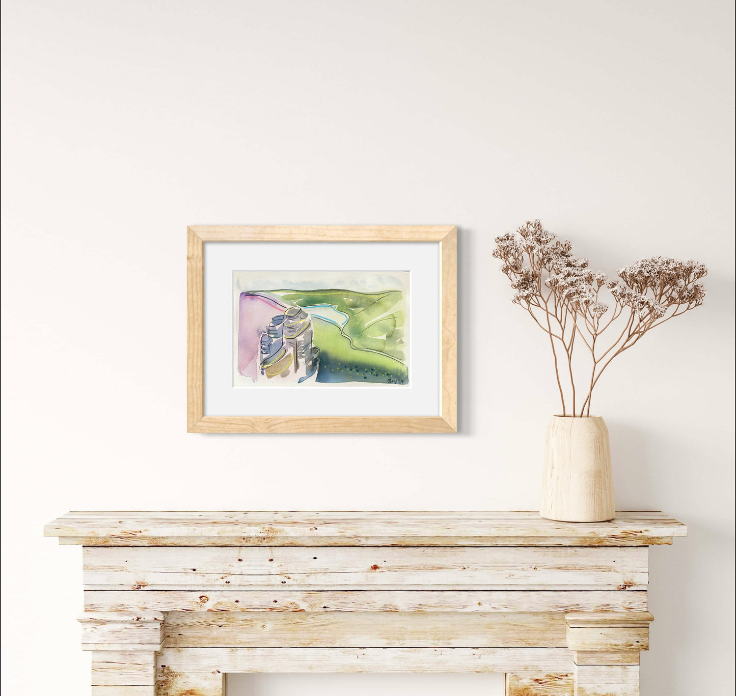 Original The Trinnacle Mixed Media - FRAMED