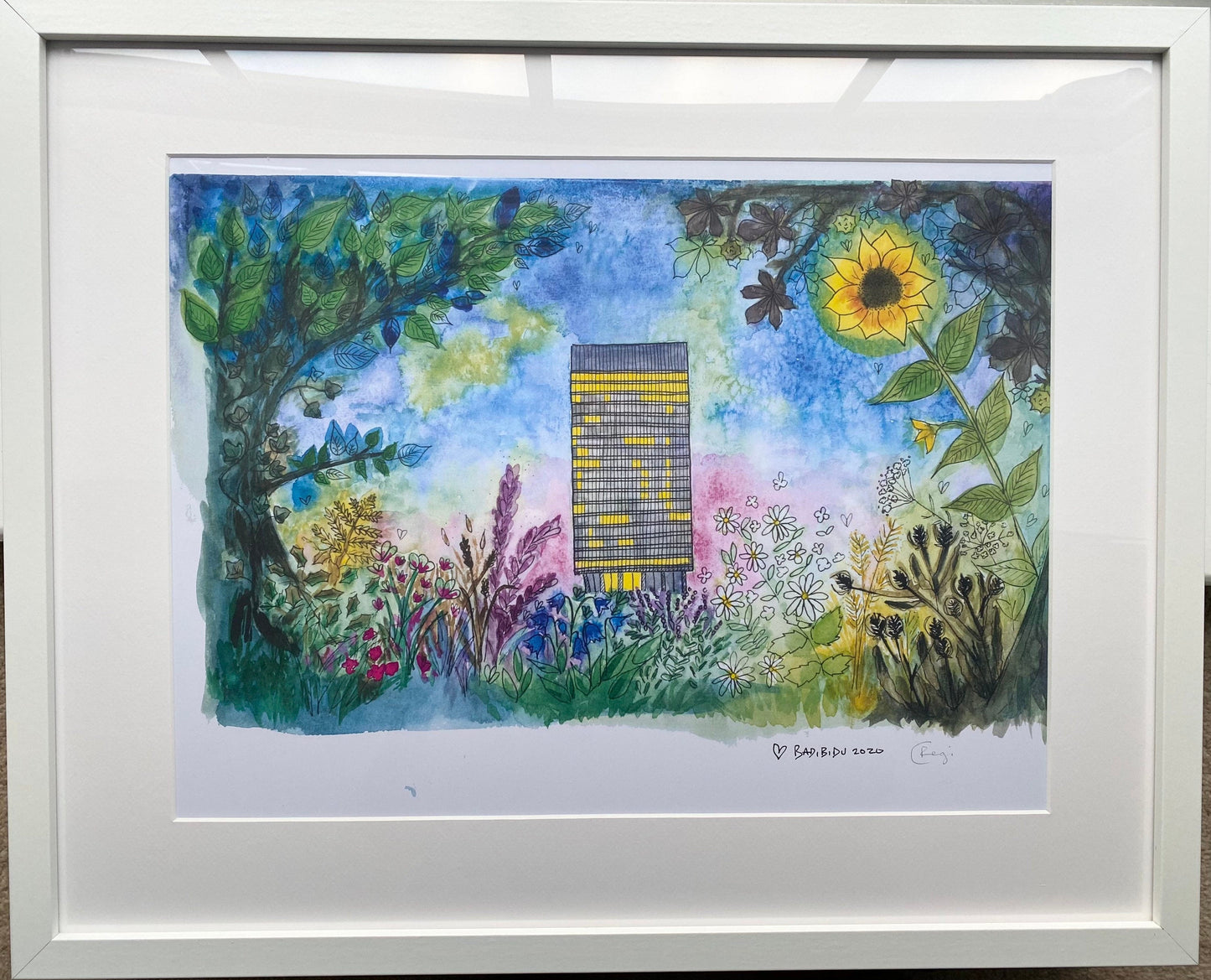 The Arts Tower A3 Print x5