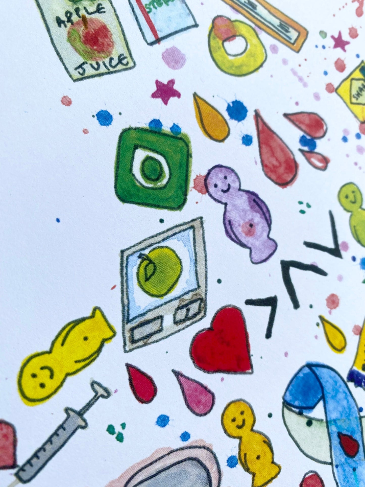 Diabetes Art Star A4 Print