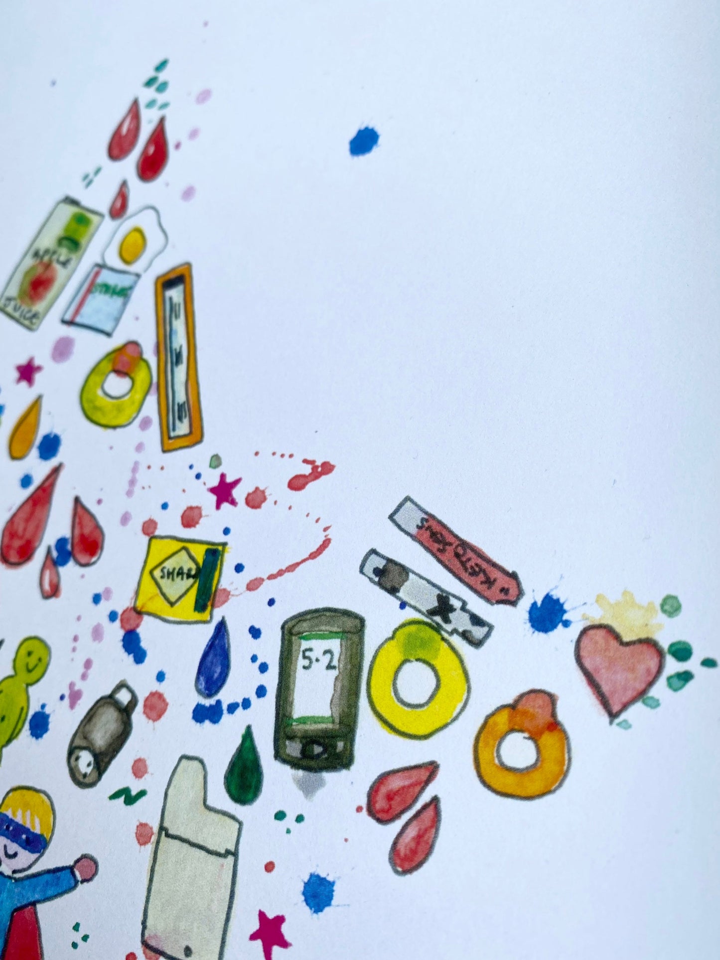 Diabetes Art Star A4 Print