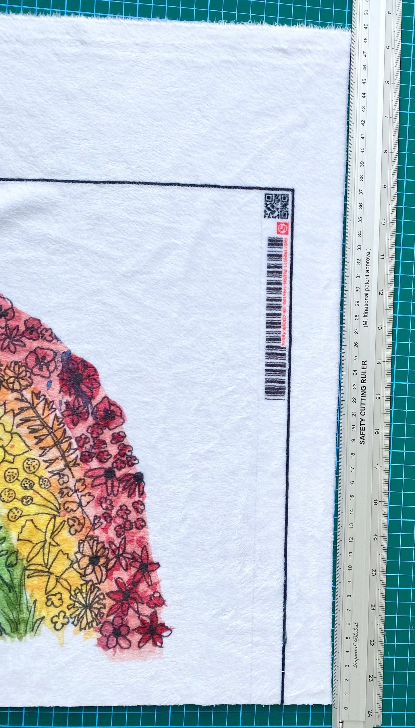 Rainbow Snuggle Print Fabric