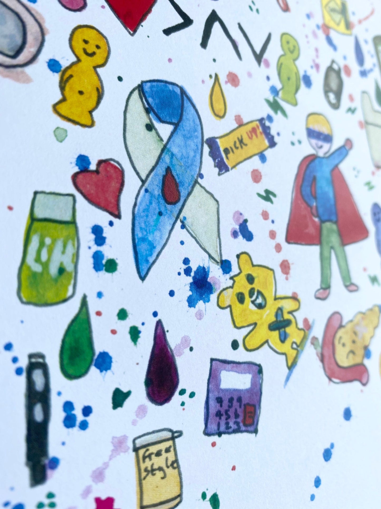 Diabetes Art Star A4 Print