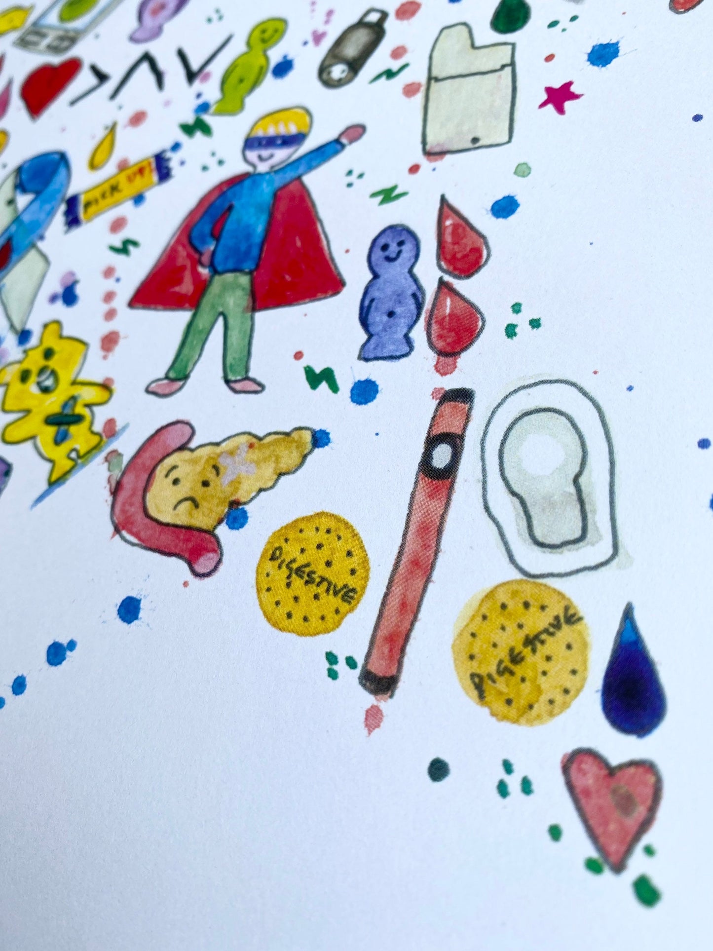 Diabetes Art Star A4 Print