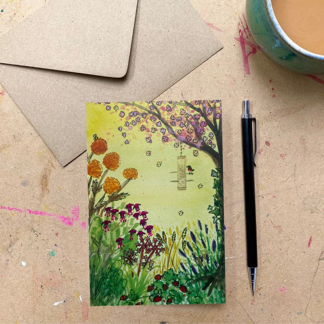 Summer Birdfeeder Card