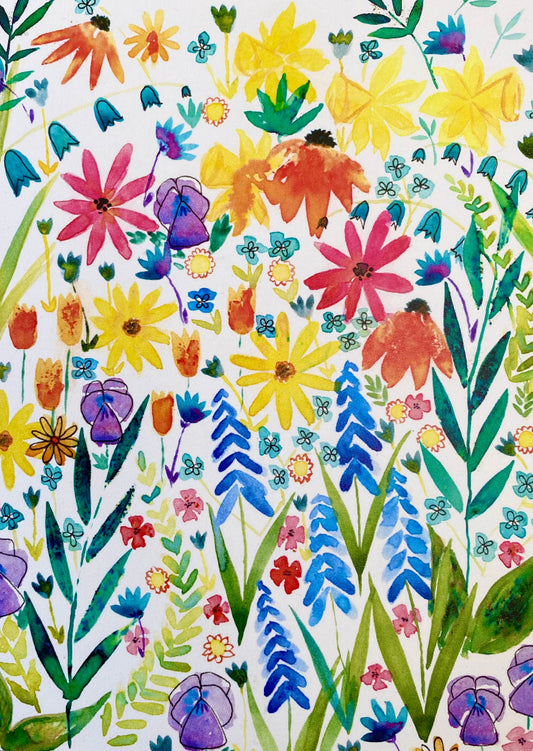 Hyacinths & Bluebells A4 Print