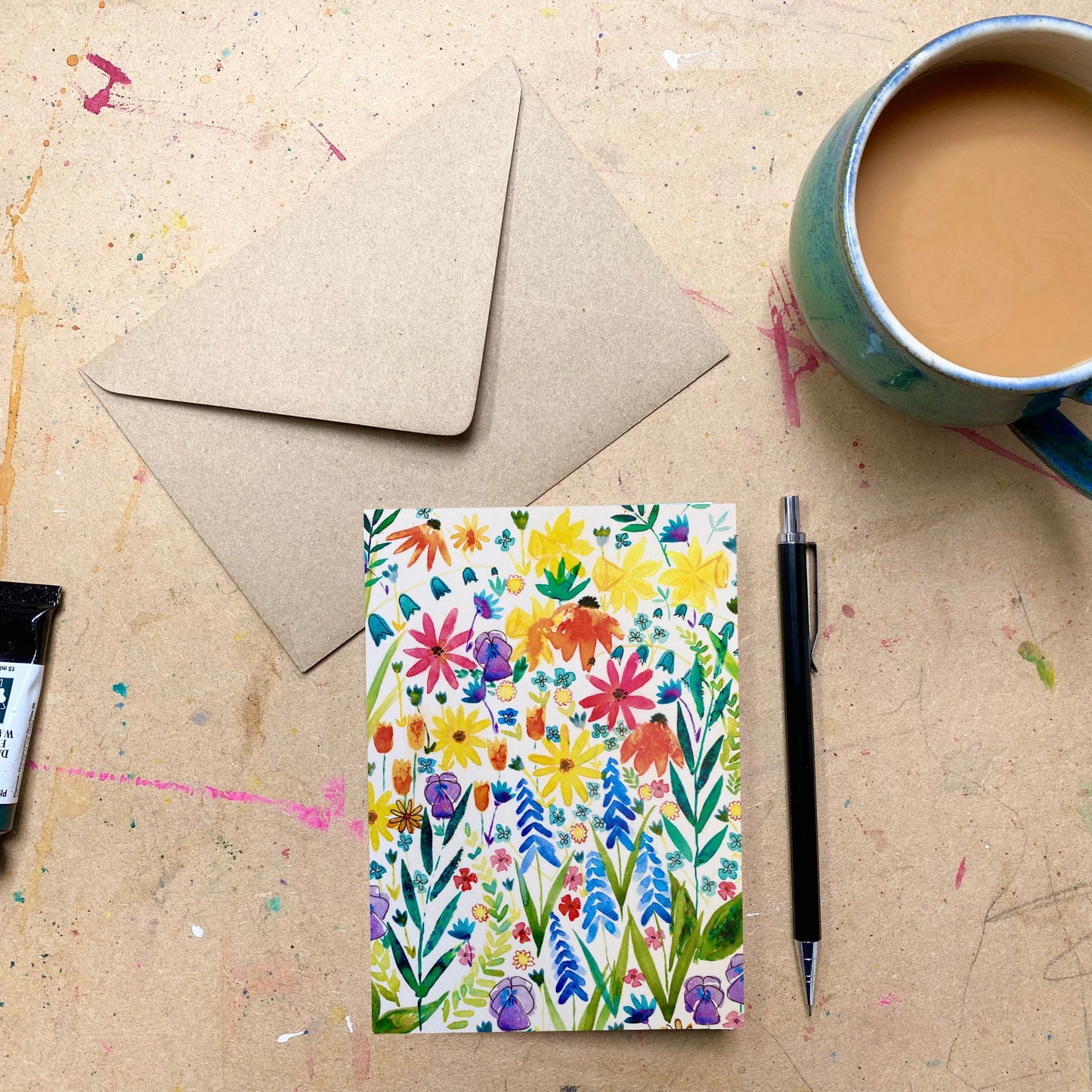 Hyacinths & Bluebells Card