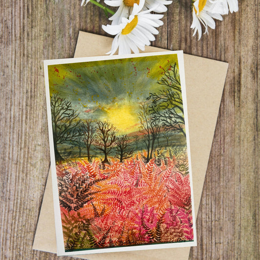 Sheffield Hathersage Ferns Card