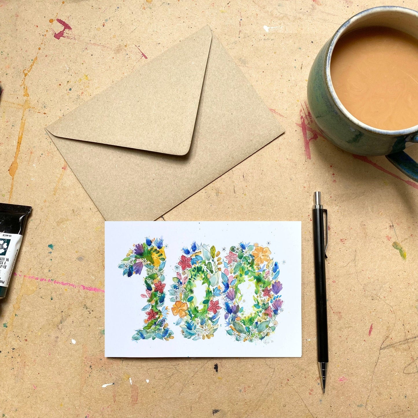 100th Birthday/Anniversary Card x5
