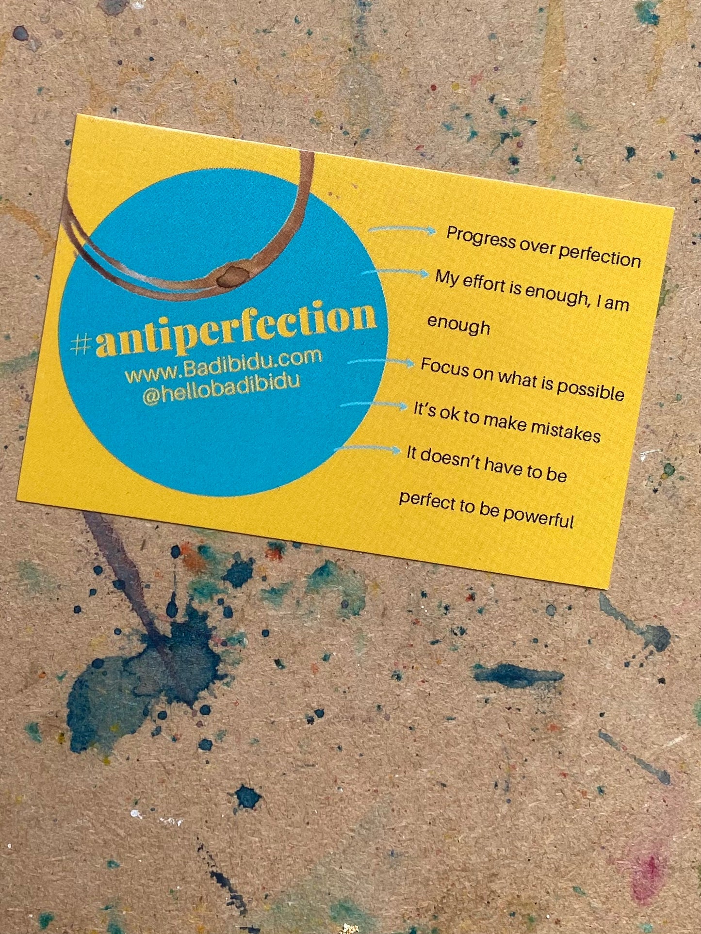 Antiperfection cards