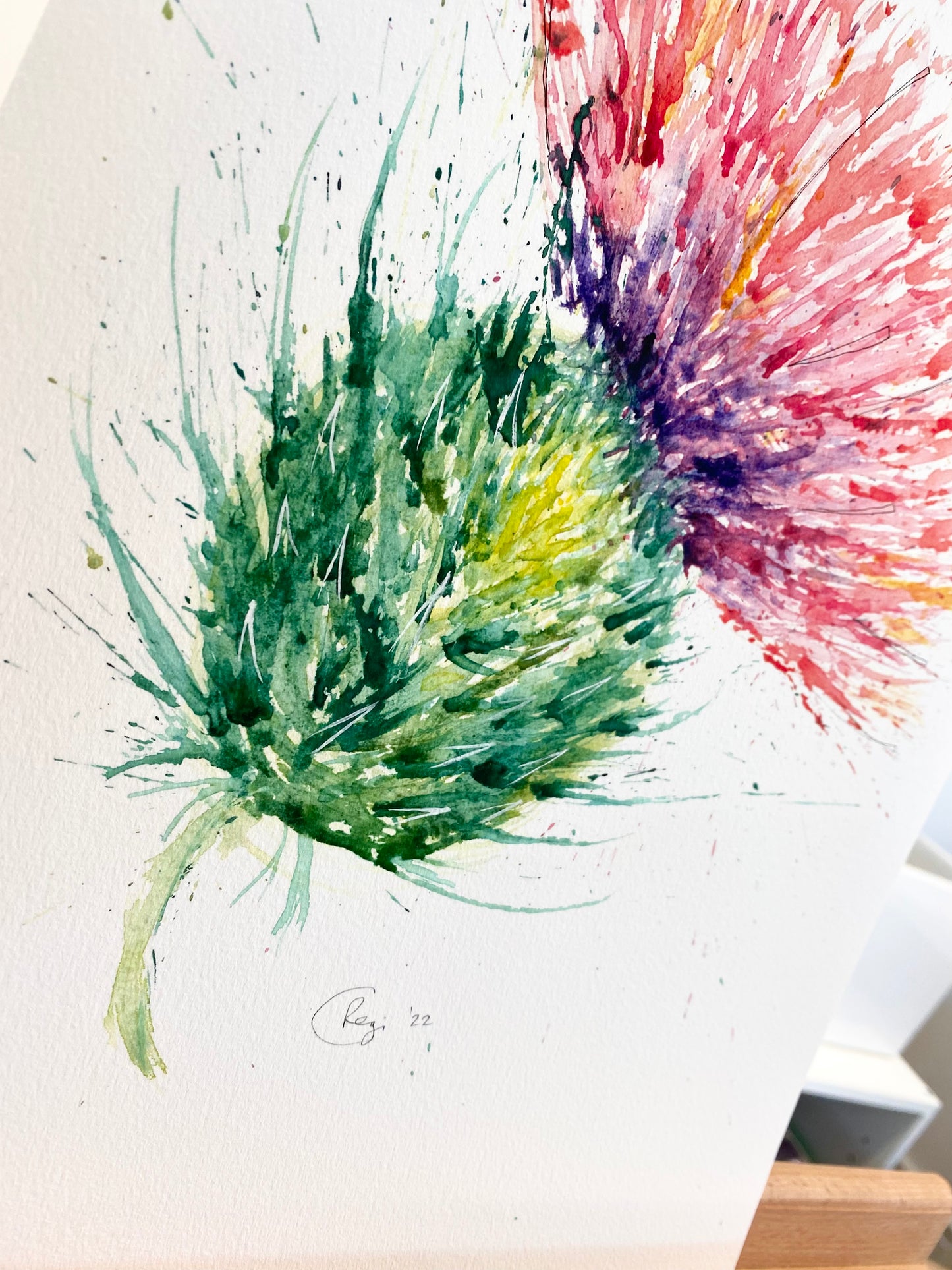 Limited edition A3 Giclee - Leaning thistle