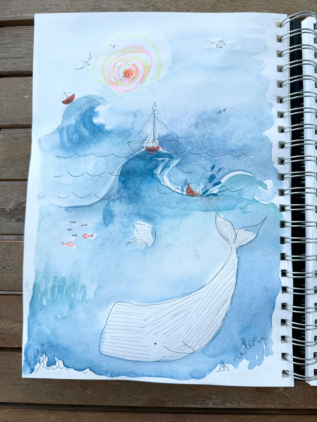 Behind the scenes sketchbook access of ‘The Beautiful Boat