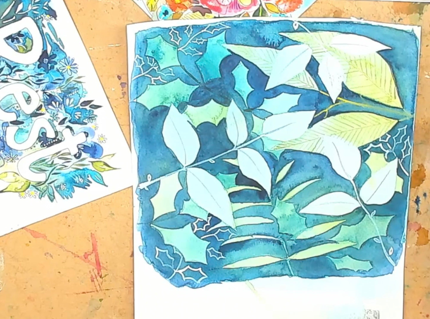 Negative Space Leaves Tutorial (Pre-Recorded)