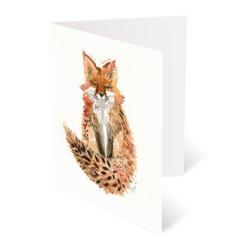 A6 Calm Fox Greetings card Packs