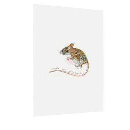 Small and Important Mouse postcards x4