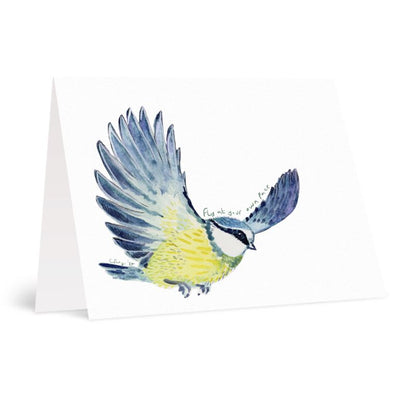 A6 Flying Bluetit Greetings card Packs