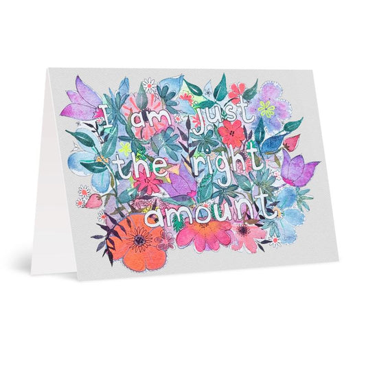 A6 Right amount Greetings card Packs