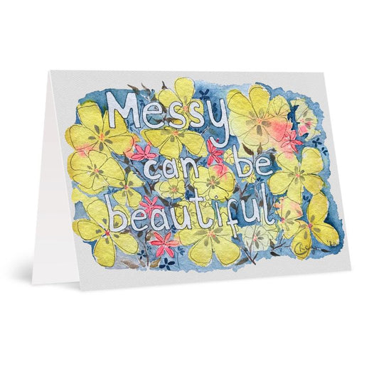 Messy, beautiful Card x5
