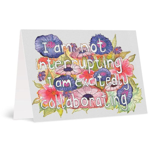 A6 Excitedly collaborating Greetings card Packs
