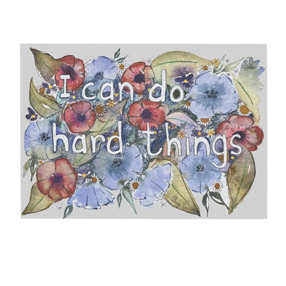 I can do hard things Postcards x4
