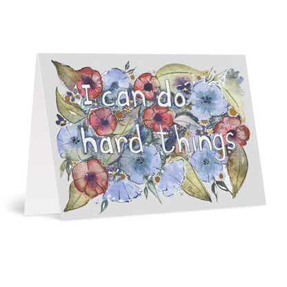 A6 I can do hard things Greetings card Packs