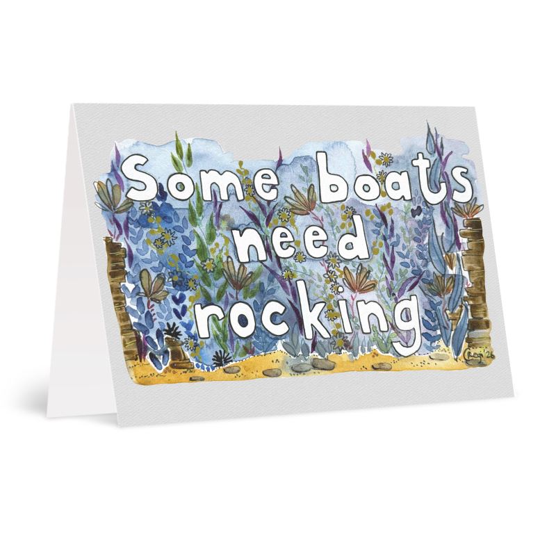 A6 Boat rocking Greetings card Packs