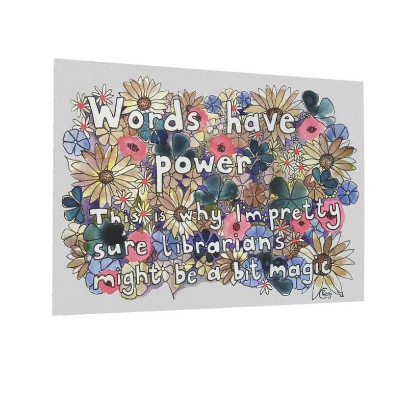 Words have power Postcards x4