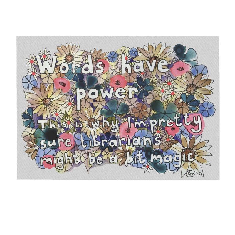 Words have power Postcards x4