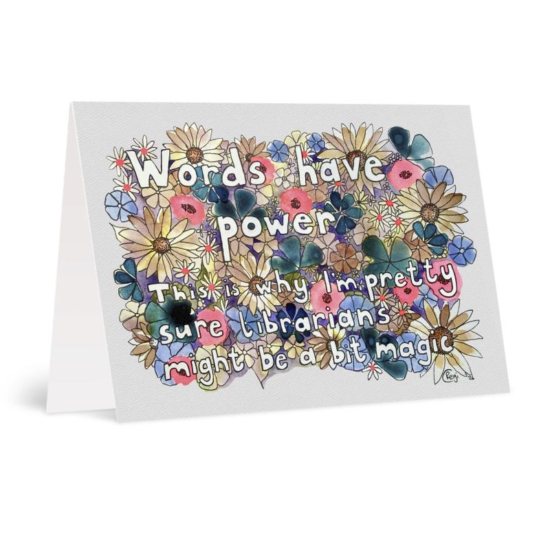 A6 Words have power Greetings card Packs
