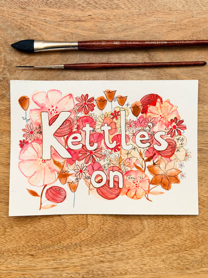 Original Kettle’s On Card with Words