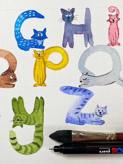 Cat Alphabet Tutorial (Pre-Recorded)