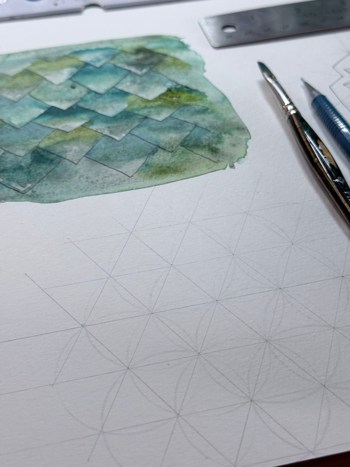 Geometric Patterns and Dragon Scales Tutorial (Pre-Recorded)