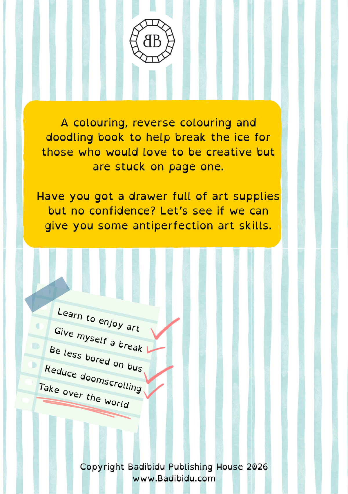 PRE-ORDER ** The Antiperfection Colouring Book