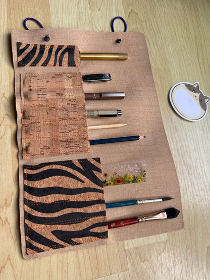 Handmade brush & tool roll
